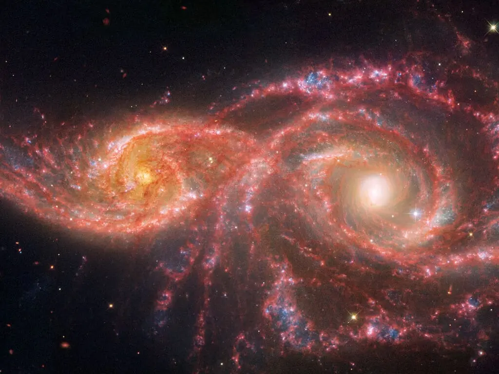 Merging galaxies IC 2163 and NGC 2207