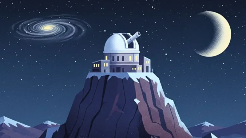 An observatory on top of a mountain.