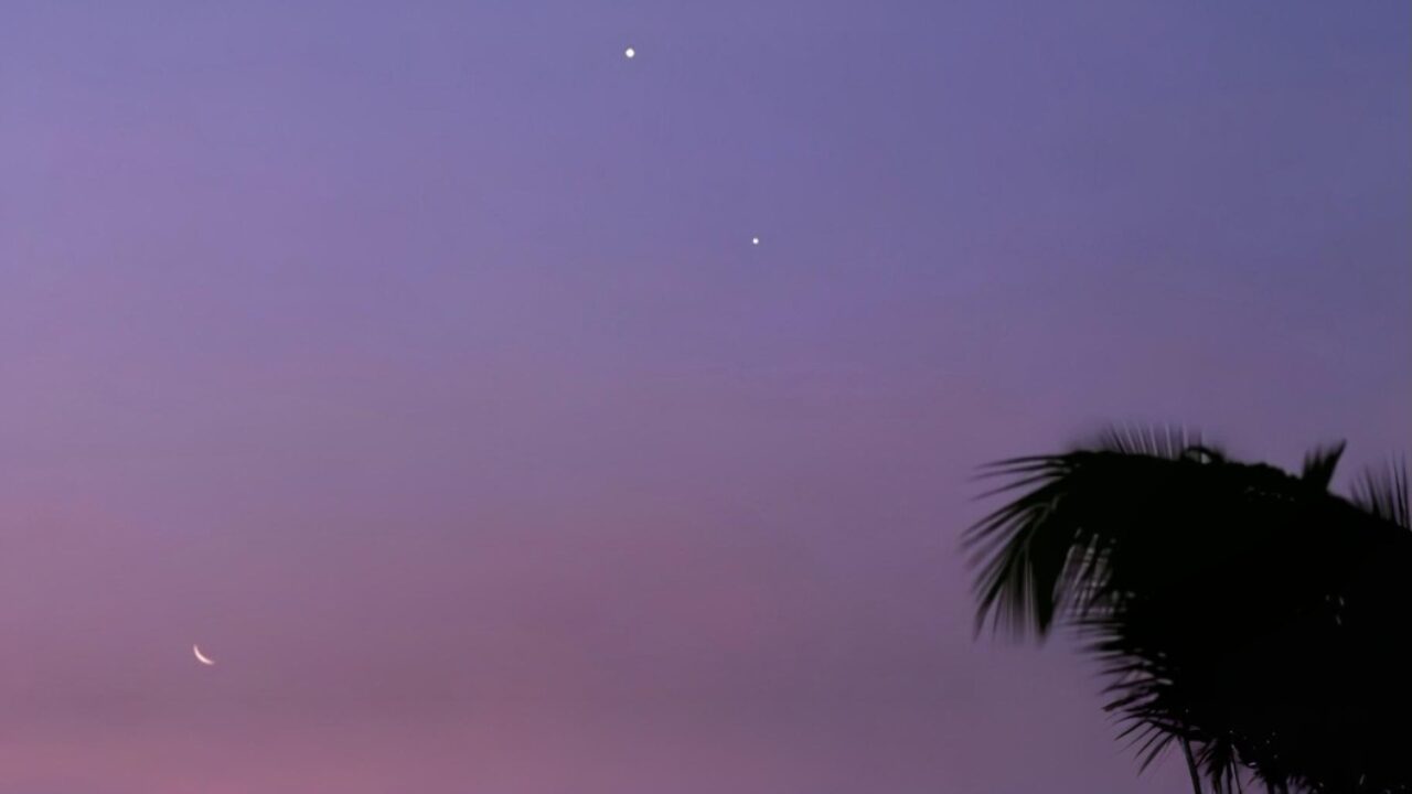 Image: ‘Smiley Face’ Conjunction April 2025