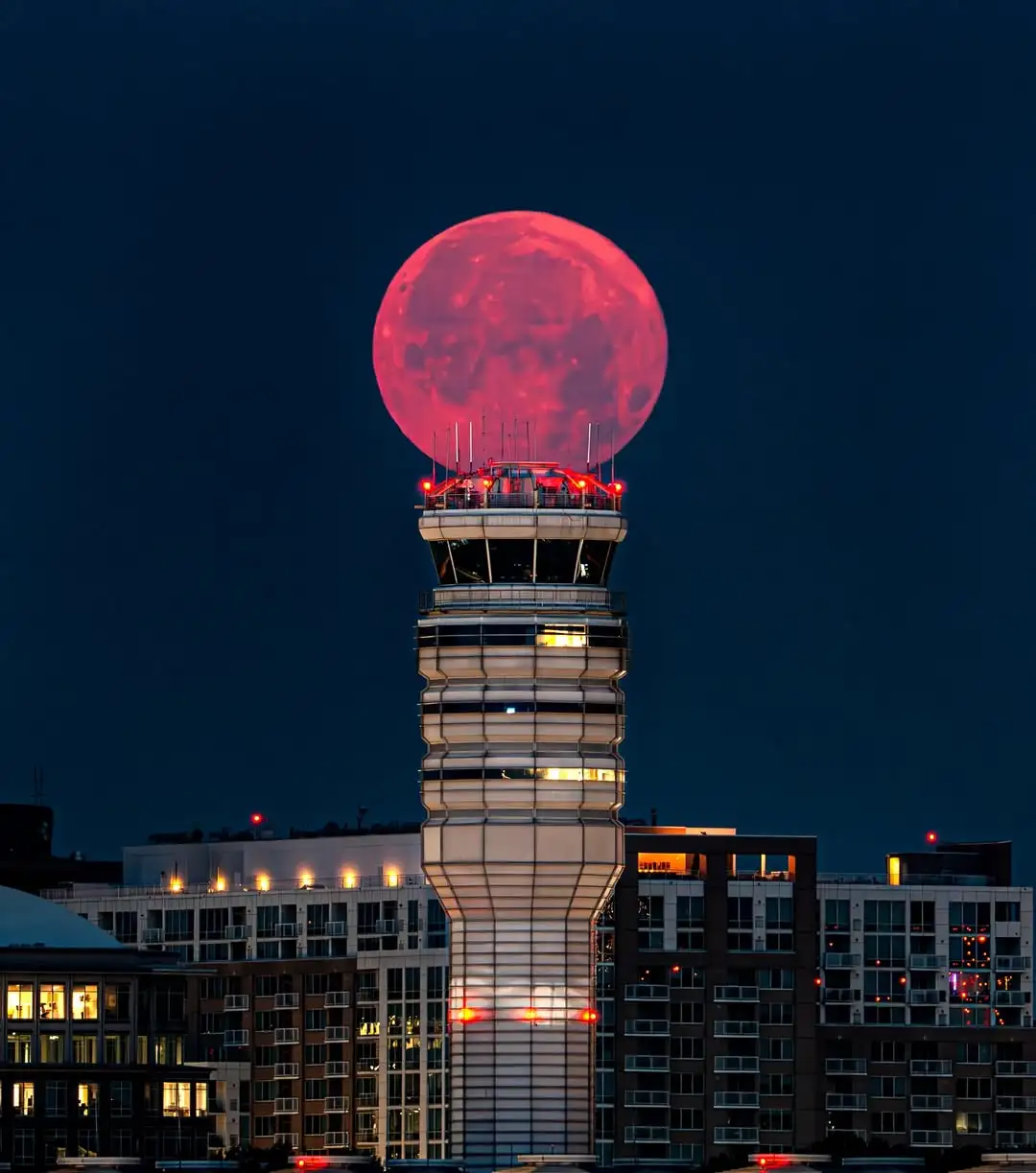 Strawberry Moon captured in Washington DC, USA