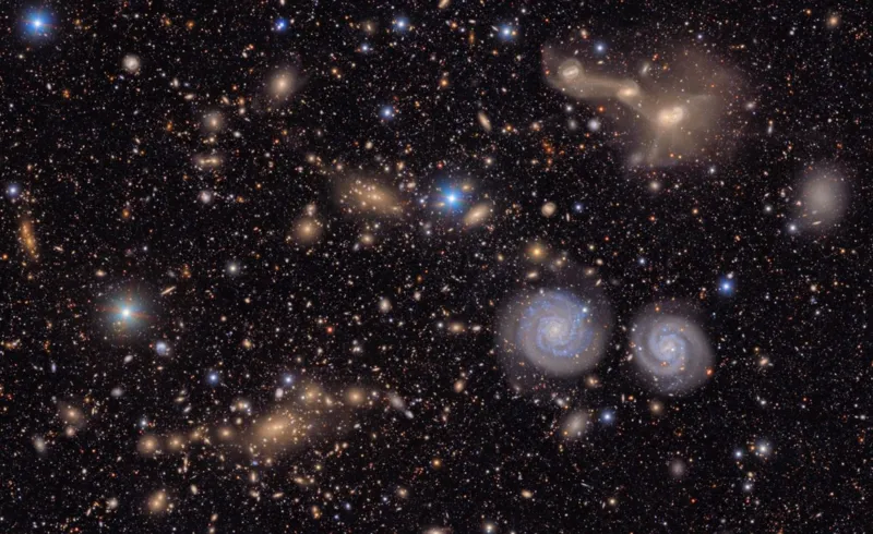 Picture of the vast Virgo Cluster captured by the Vera C. Rubin Observatory