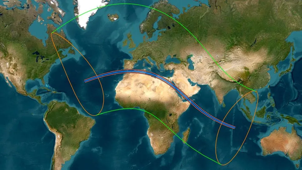 Path of Totality of the 2027 Total Solar Eclipse