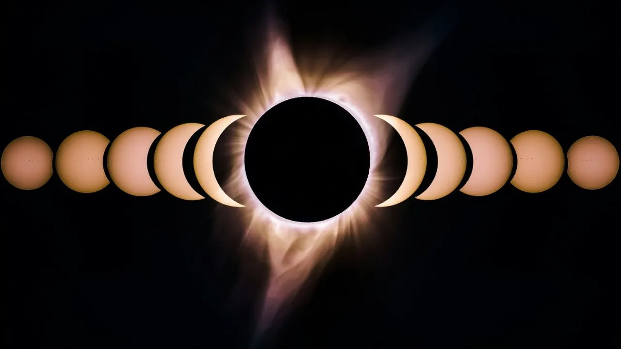A Composite of Total Solar Eclipse
