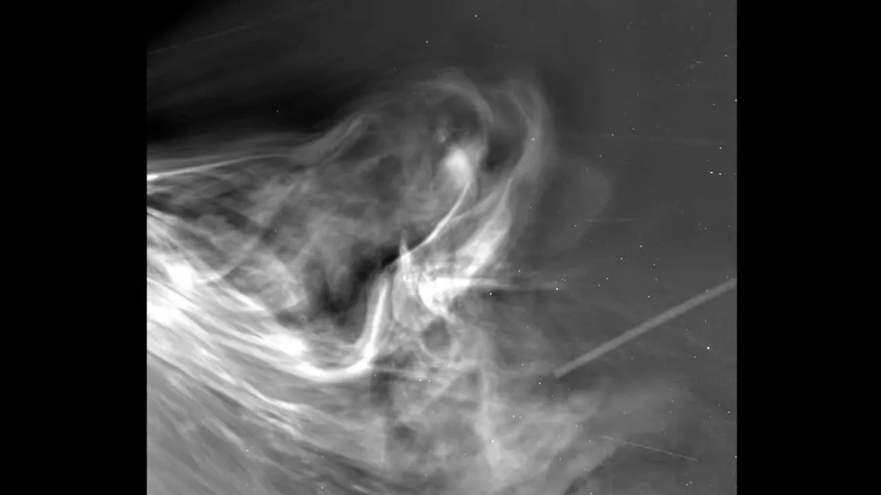 Solar Flare captured by NASA's Parker Solar Probe during its closest-ever approach to the Sun.