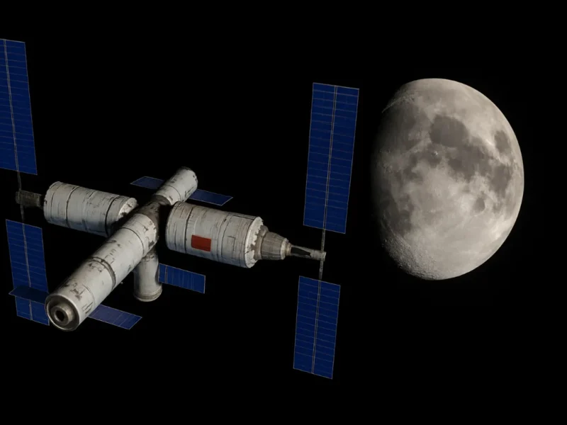 Artist's concept of the Tiangong space station.
