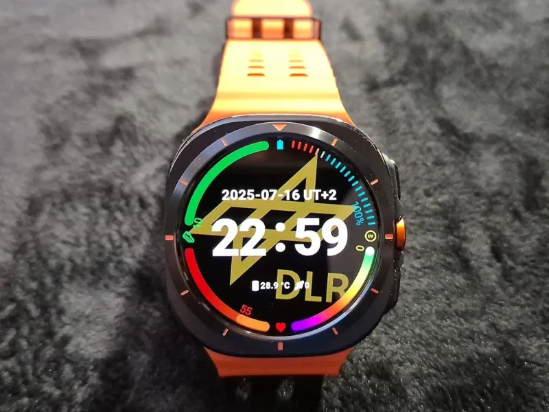 Samsung Galaxy Watch Ultra lock screen.