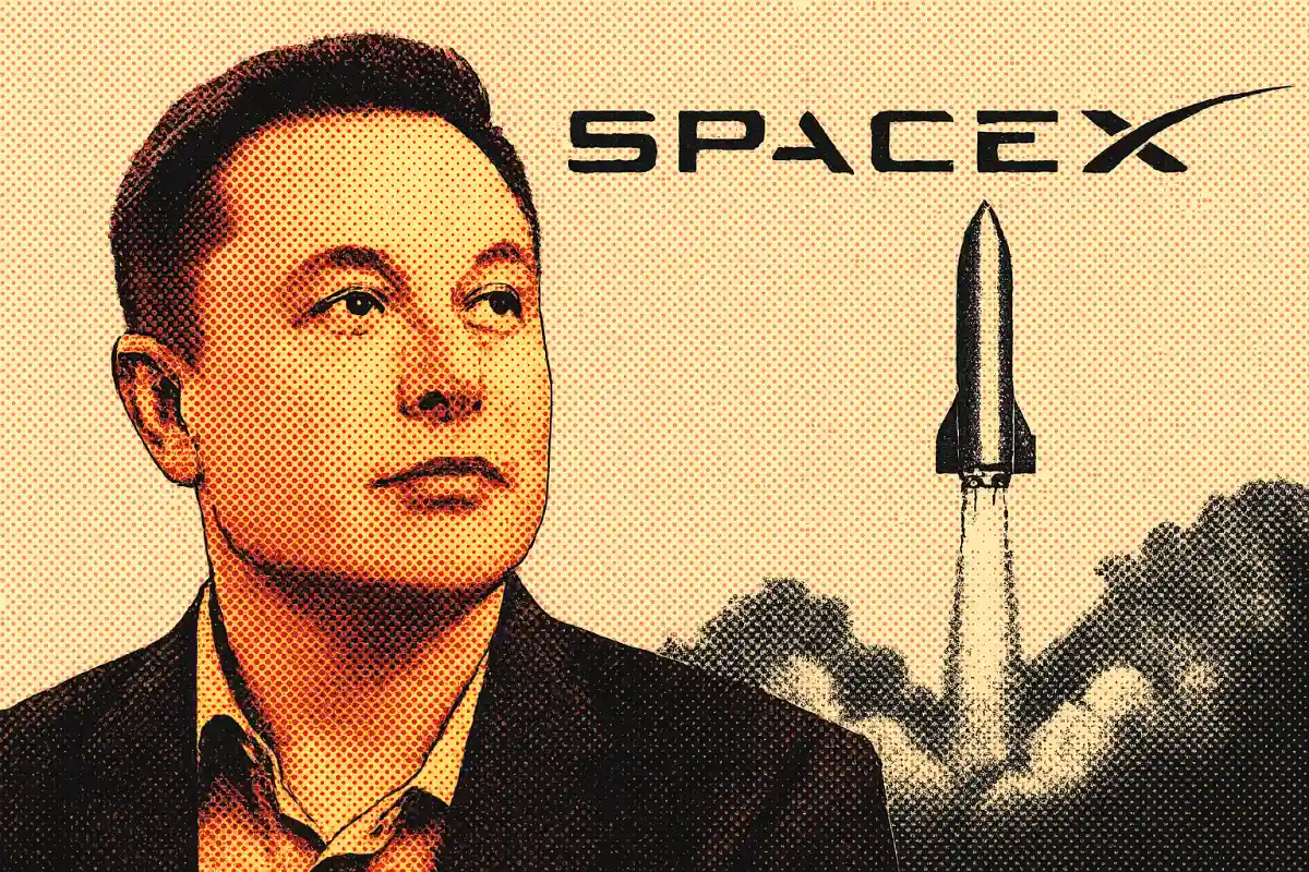 Elon Musk and SpaceX Pop Art.