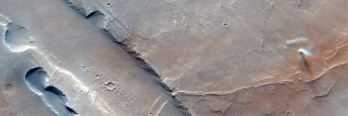 A Dust Devil on Mars.