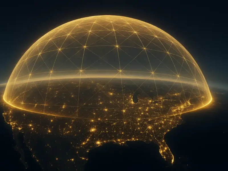 Artist's concept of the US Golden Dome.