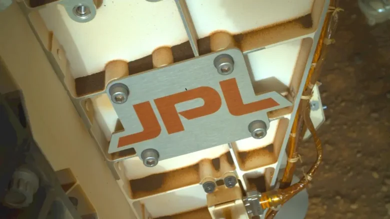 JPL written on the Perseverance Mars rover.
