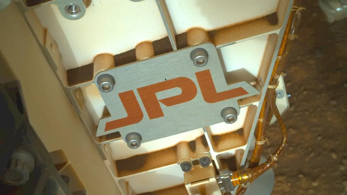 JPL written on the Perseverance Mars rover.