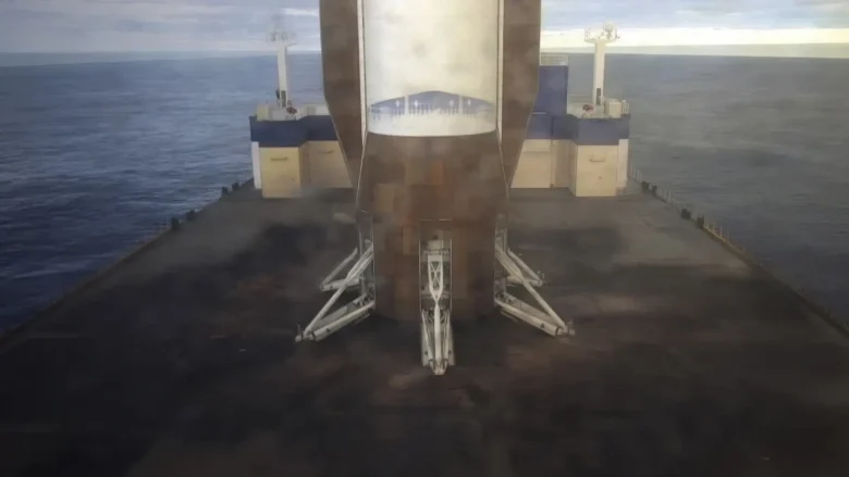 Blue Origin's New Glenn booster successfully landed.