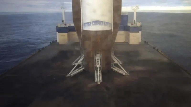 Blue Origin's New Glenn booster successfully landed.