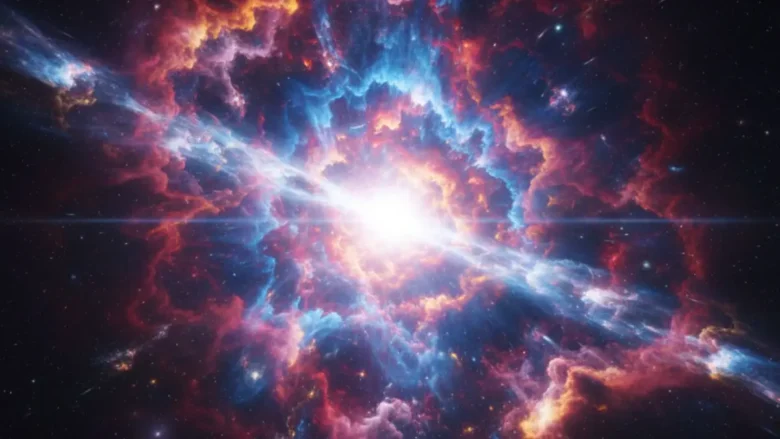 Illustration of a supernova explosion.