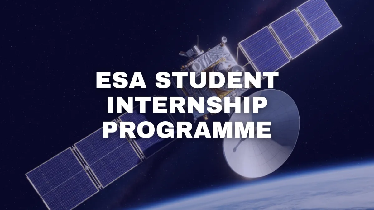 ESA Student Internship Programme banner.