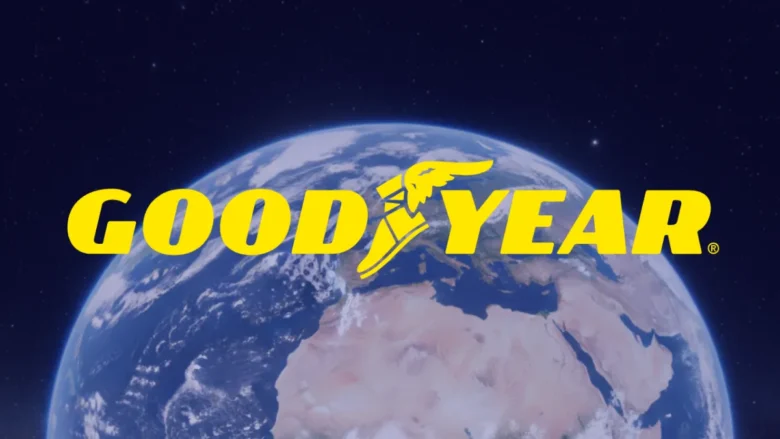 Goodyear logo in space.