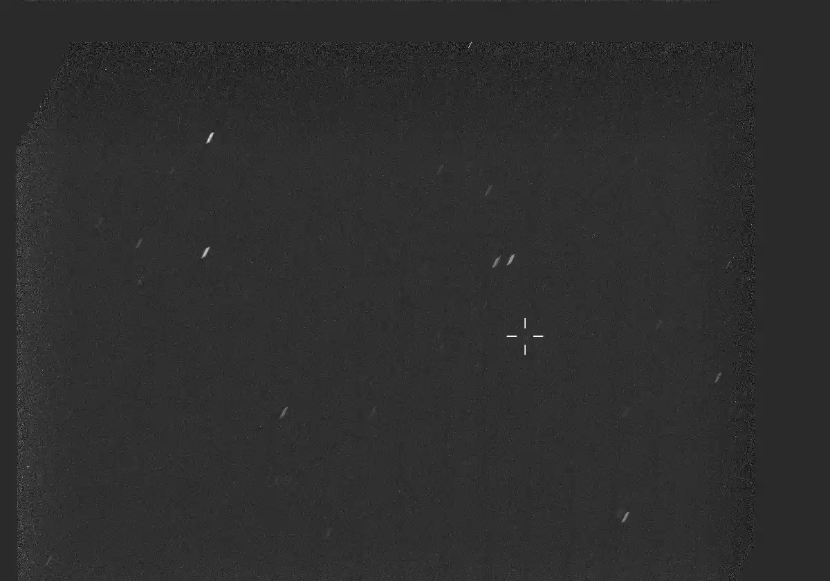 Interstellar comet 3I/ATLAS captured by the Perseverance rover.