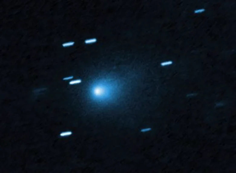 Interstellar comet 3I/ATLAS captured by Hubble space telescope.