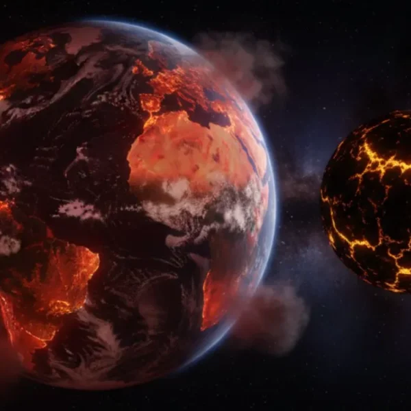 The Mars-Sized World that Struck Early Earth and Built the Moon formed Near Earth, Study Finds