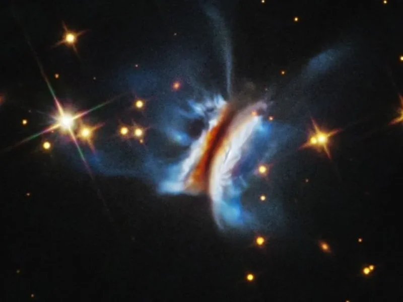 Hubble Captures largest Protoplanetary Disk ever Observed