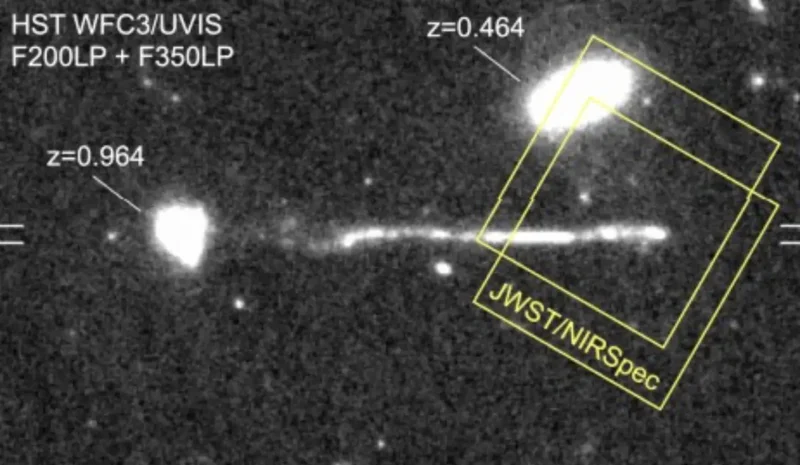 Runaway Black Hole wake RBH-1.