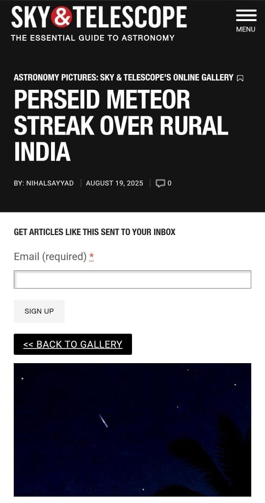 sky and telescope feature