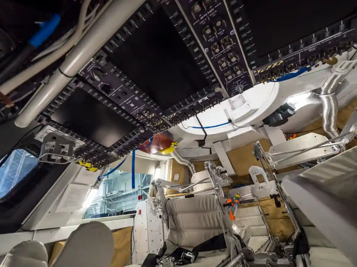 Cockpit of NASA's Orion Spacecraft.